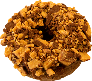 Heath bar donut