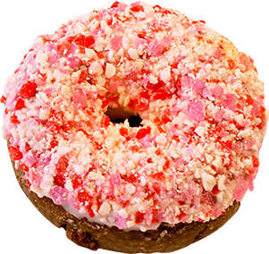 Strawberry Bark Donut